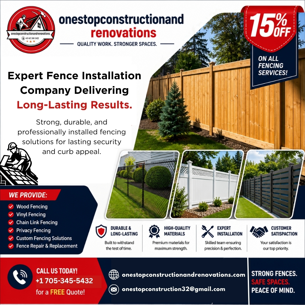 Expert Fence Installation. Delivering Long-Lasting Results.