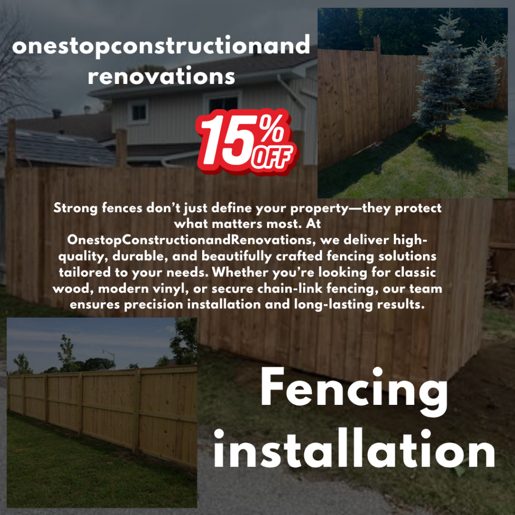 Professional Fencing Services On Barrie.